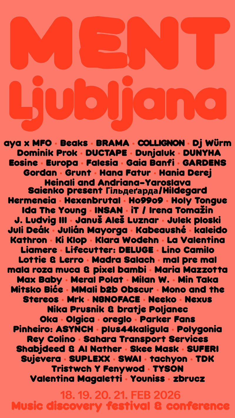 Ste za drzne zvoke in nova odkritja v glasbi? MENT Ljubljana predstavlja glasbeni spektakel