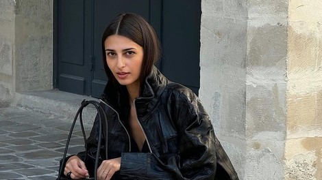 moda črna stajling ženska