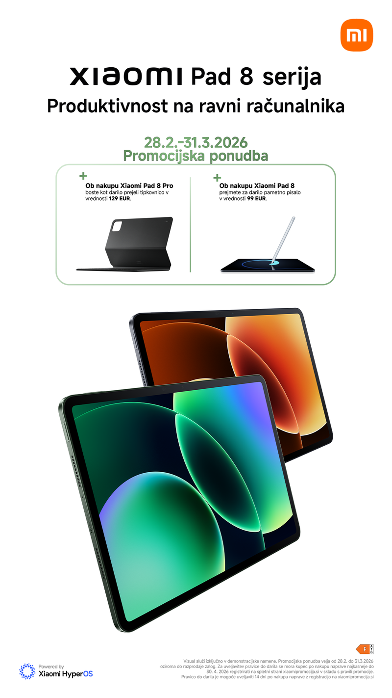 Xiaomi Pad 8: Tablični računalniki, zasnovani za zmogljivo in brezhibno produktivnost