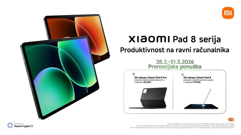 Xiaomi Pad 8: Tablični računalniki, zasnovani za zmogljivo in brezhibno produktivnost