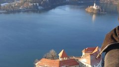 Blejsko jezero balon polet