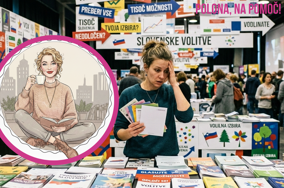 "Ne vidim smisla v tem, da bi šla na volitve!" (Slovenka iskreno) (foto: AI/Cosmopolitan/fotomontaža)