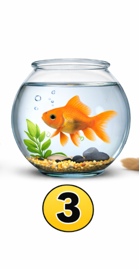 3 Zlata ribica Če ste izbrali zlato ribico, ste človek, ki v življenju najbolj ceni notranji mir in ravnovesje. Niste …