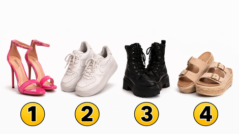 Katere čevlje bi izbrala? Test, ki razkrije veliko o tebi