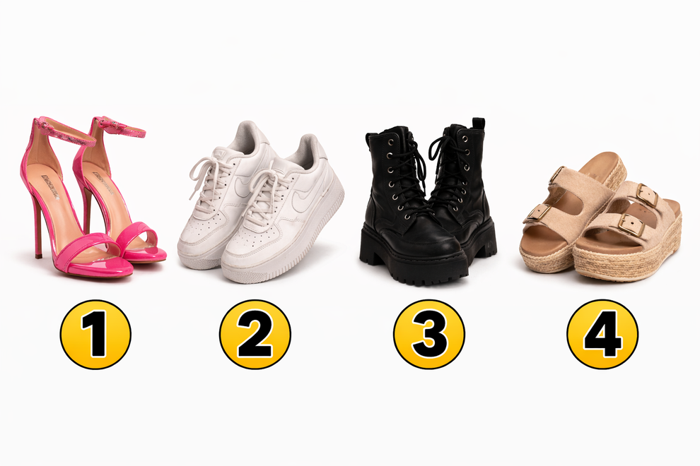 Čevlji niso zgolj modni dodatek – pogosto pokažejo tudi nekaj o tem, kakšna oseba si. Poglej zgornje pare čevljev in …