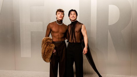 Oskarji še niso končani: Hudson Williams in Connor Storrie sta na zabavi Vanity Fair ukradla vso pozornost