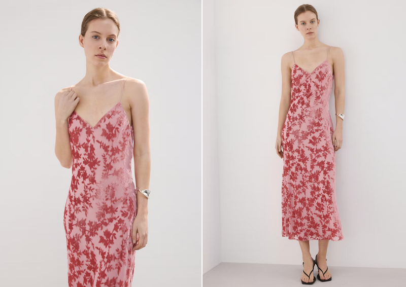 mango cvetlična obleka