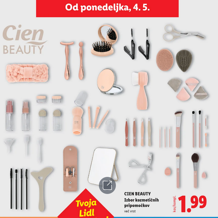 Lepotne navdušenke, brž v Lidl: vsi ti lepotni pripomočki bodo na voljo za 2 evra