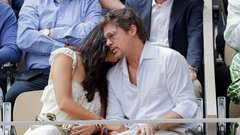 Brad Pitt Ines de Ramon finale Roland Garros