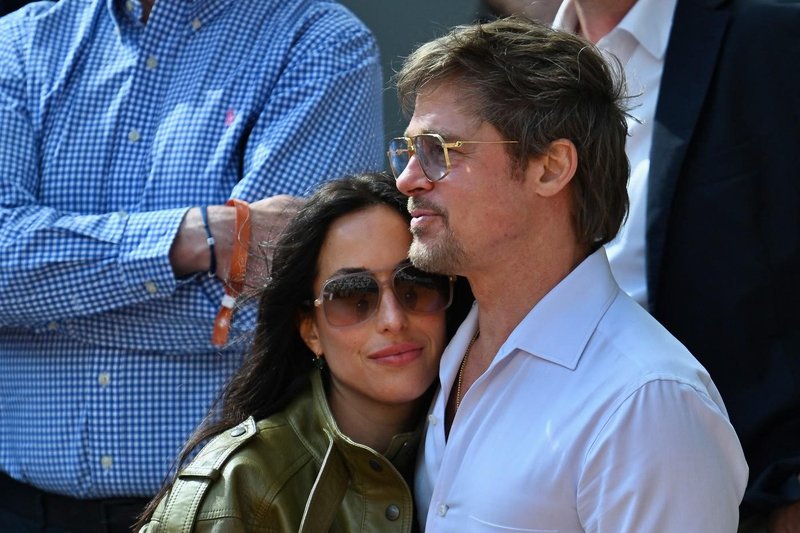Brad Pitt Ines de Ramon finale Roland Garros
