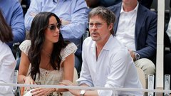 Brad Pitt Ines de Ramon Roland Garros
