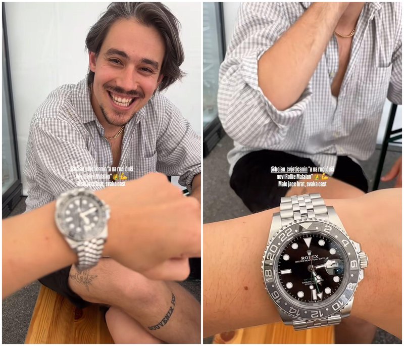 Bojan Cvjetićanin ročna ura rolex