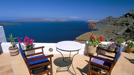 Santorini Grčija