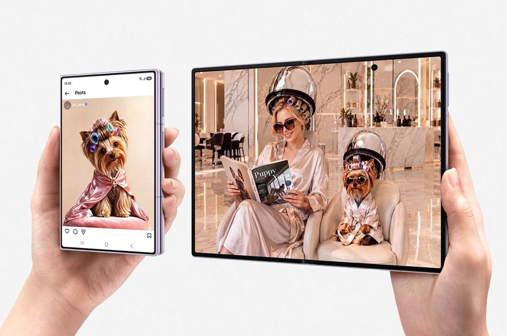 Novi prepogljivi telefoni Samsung že privlačijo poglede (foto: Samsung)