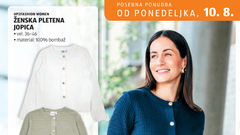 Hofer ima v ponudbi ljubko pleteno jopico, ki vam bo olajšala prehod v jesen: narejena je iz čistega bombaža, stane pa le dobrih 6 evrov