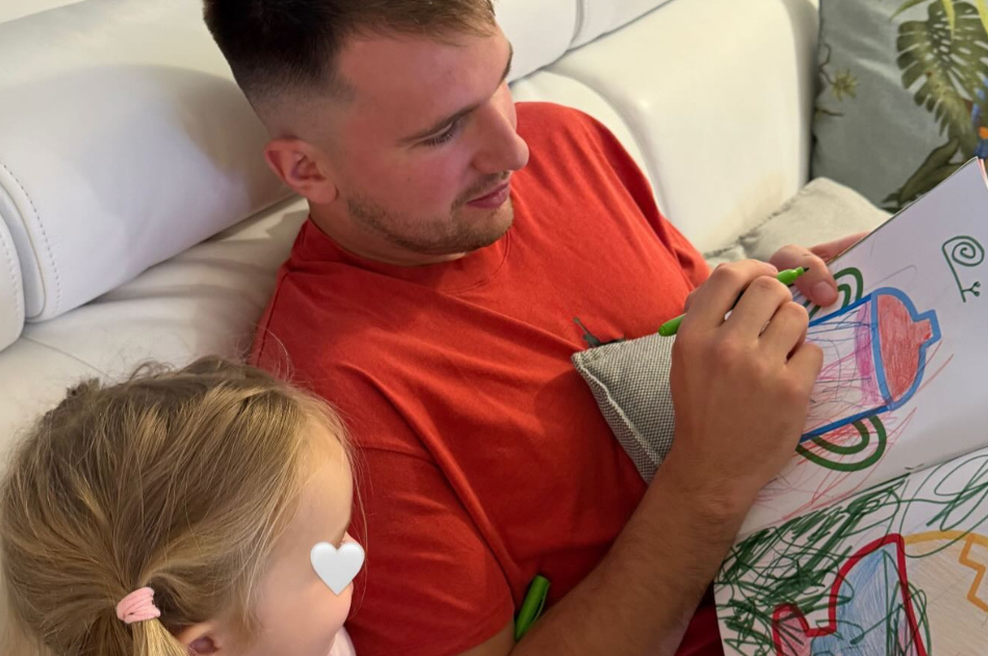 Luka Dončič hčerko odpeljal na prav posebno mesto: tam ju je pričakal prikupen prizor (FOTO) (foto: instagram.com/lukadoncic)