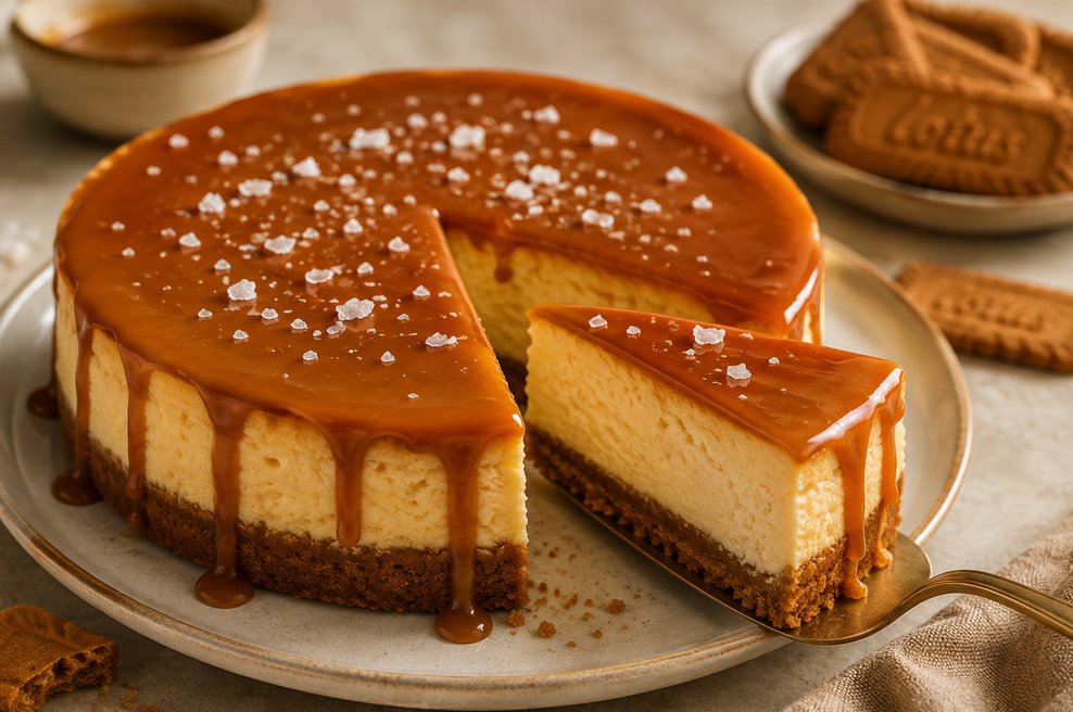 Iščete popolno sladico za posebne priložnosti? Poskusite cheesecake s slano karamelo, tudi za vse poznavalce bo tole prijetno presenečenje (foto: Ustvarjeno z UI)