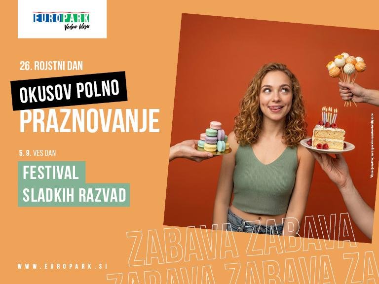 Europark ob 26. rojstnem dnevu pripravlja tri dni zabave za vse generacije