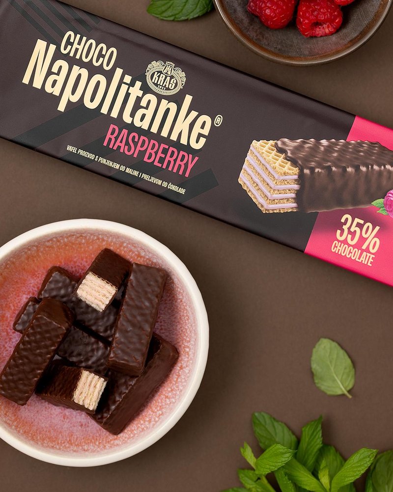 Novi izjemno dobri okusi Kraševih CHOCO Napolitank
