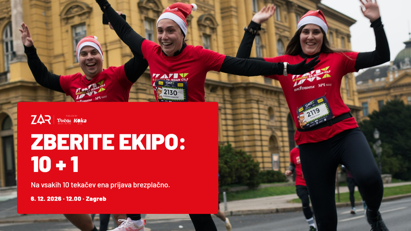Najbolj zabaven izlet tega decembra: opoldne tek v kostumu, popoldne advent v Zagrebu (vzemi s sabo vse prijateljice, ena teče zastonj)