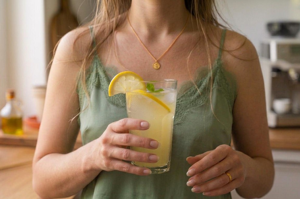 7 stvari, ki se zgodijo v vašem telesu, če vsako jutro kavo zamenjate z limonado (foto: Ustvarjeno z UI)