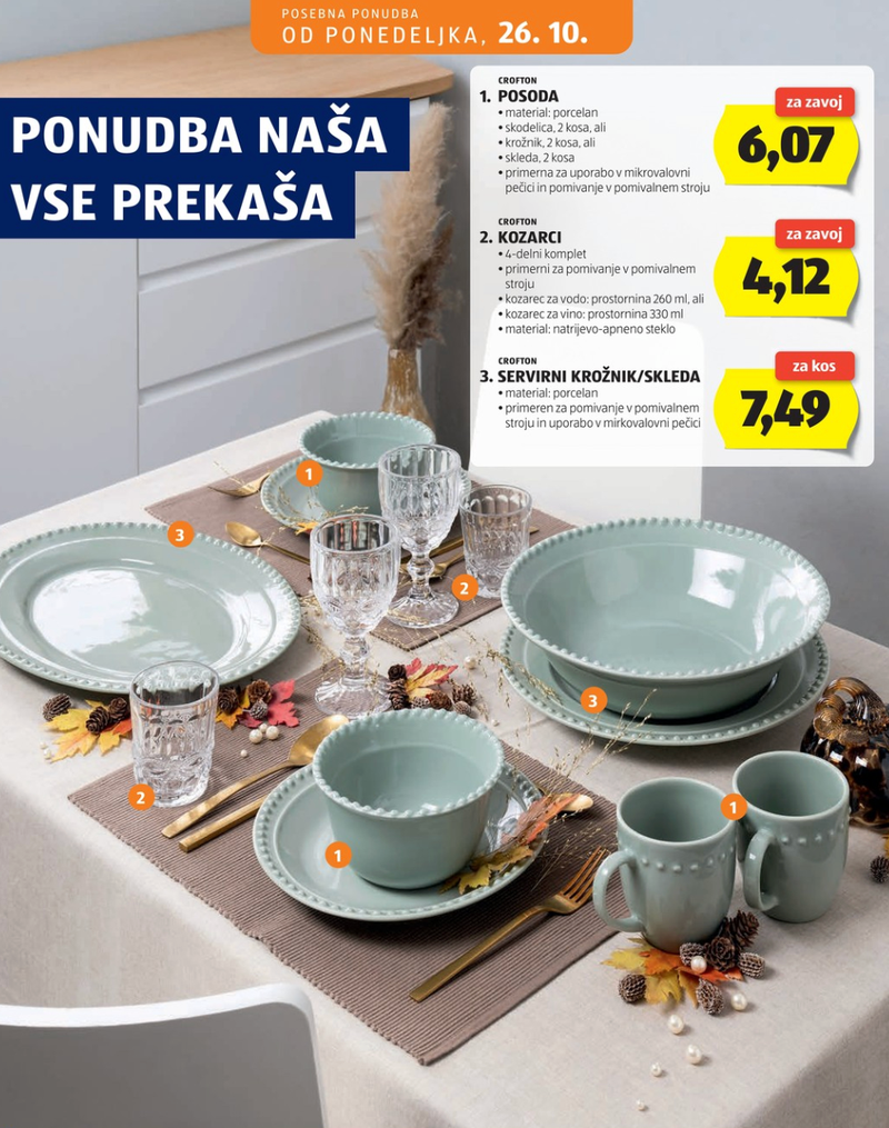 V Hofer prihaja kolekcija, ki nas je osvojila na prvi pogled: tako elegantne posode že dolgo nismo videli